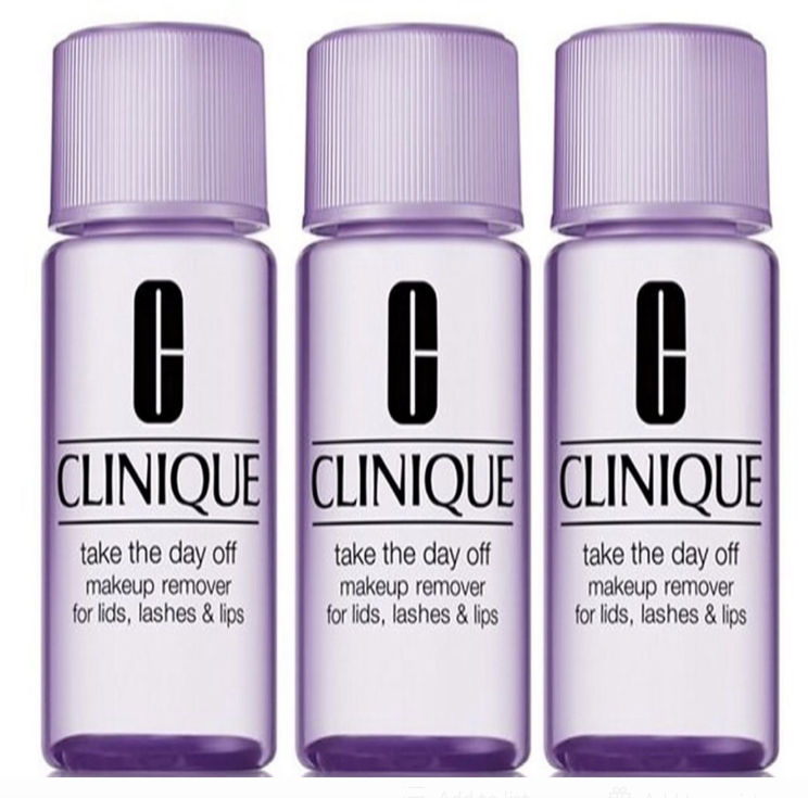 3-pack Clinique Take The Day Off Makeup Remover For Lids, Lashes & Lips, 1.7oz/50ml x 3 = 5 oz / 150 ml